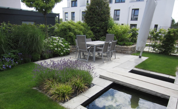 Der Garten nach erledigter Arbeit